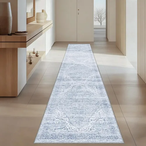 Vista 73 de Alfombra de pasillo lavables de 2 x 5, moderna alfombra abstracta para corredor, alfombra de pasillo de cocina ultrafina con respaldo