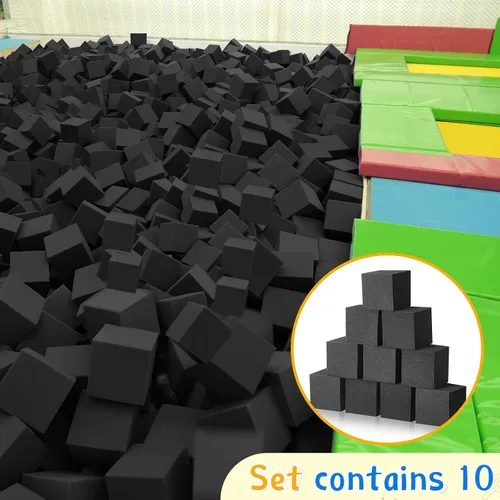 Vista 5 de Yaomiao Bloques grandes de espuma para hoyos de 8 x 8 x 8 pulgadas, cubos de espuma para gimnasio, bloques de acolchado para gimnasia, campos