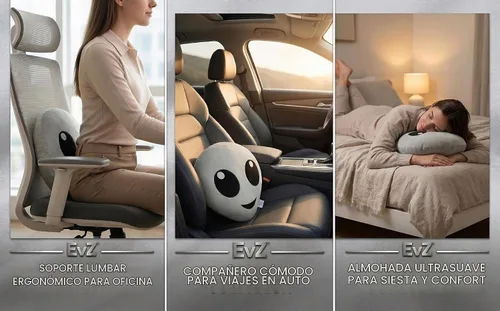 Vista 5 de Emoji Cara de Alienígena Cojín de Emoticón Relleno de Felpa Suave Almohada, Certificado Oficial, EvZ 31cm Gris