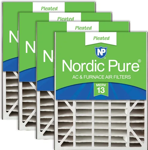 Vista 17 de Nordic Pure 20 x 25 x 5 (tamaño real: 19 3/4 x 24 1/4 x 4 7/8) Filtro de aire Air Bear Merv 8 de repuesto para reducción de olores de carbono puro