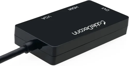 Vista 9 de Displayport multifunción Dp a HDMI/DVI/VGA macho a hembra 3 en 1 adaptador convertidor cable