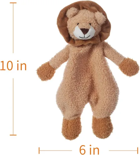 Vista 7 de Apricot Lamb Manta de seguridad de animales de peluche, león amarillo, manta de personaje para guardería, felpa de lujo para acurrucarse