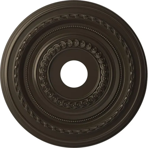 Vista 145 de Ekena Millwork CMP10CO Cole Medallón de techo de PVC termoformado (se adapta a toldos de hasta 4 1/4"), 10 "OD x 3 1/2" ID x 3/4" P