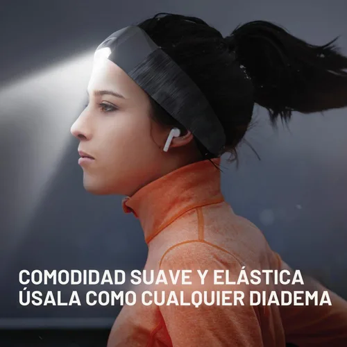 Vista 3 de Energizer Linterna LED para faros delanteros, luz brillante para diadema que funciona como luces de carrera para corredores