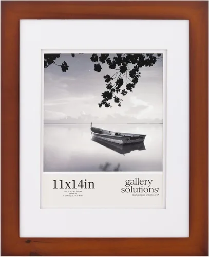 Vista 17 de Gallery Solutions - Marco de fotos negro plano de 8 x 10 pulgadas - Soporte de mesa o pared - Para fotos de 5 x 7 pulgadas con doble paspartú blanco