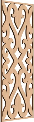 Vista 56 de Keene Paneles de pared decorativos de madera con calado, 9 3/8 pulgadas de ancho x 24 3/8 pulgadas de alto x 1/4 de alto, abedul Birch