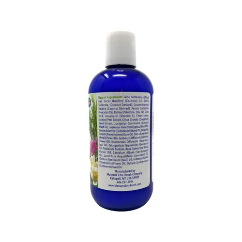Vista 2 de Montana Emu Ranch - Champú EMUtrients Botella de 8 onzas - Hecho con aceite de emú puro