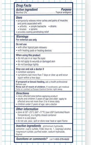 Vista 6 de Gel Analgésico Terapéutico Mineral Ice, 8 onzas