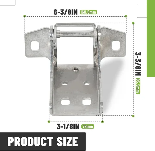 Vista 4 de Bisagra de puerta inferior delantera izquierda o derecha compatible con Dodge Ram (1500 1996-2001, 2500 3500 1996-2002) 1 pieza de repuesto