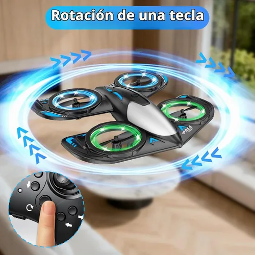 Vista 7 de Foam RC Drone for Kids Beginners, RC Airplane Quadcopter Toy Gift Easy to use foam remote control drone features 3 speed modes, RC airplane