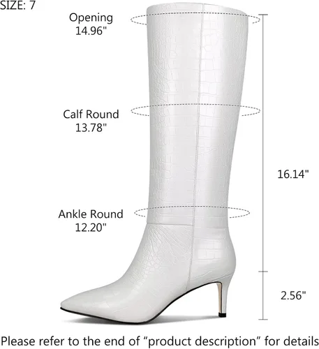Vista 26 de wetkiss Botas altas hasta la rodilla para mujer, con tacón de gatito y diseño de punta puntiaguda, clásicas y sexys