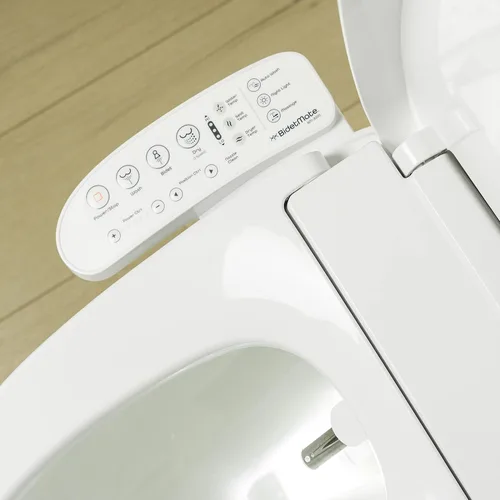 Vista 7 de BidetMate 3000 Series Bidet Asiento de inodoro con agua calentada, control lateral Unlimited warm-water wash, air dryer, and self-cleaning