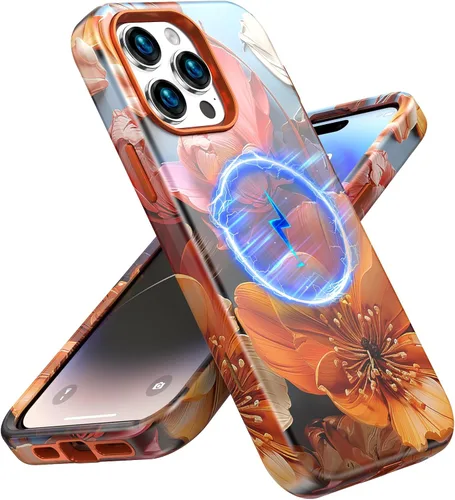 Vista 27 de Magsafe - Funda protectora para iPhone 13/14, a prueba de golpes, a prueba de caídas, funda inalámbrica para parachoques, protección híbrida