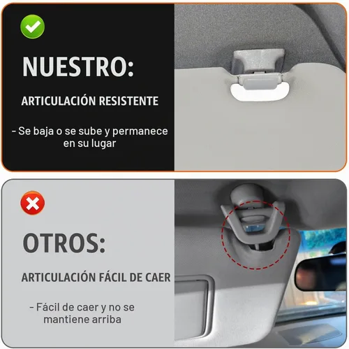 Vista 4 de Visera solar para Mazda 3 2010-2013, lado izquierdo del conductor, repuesto de visera solar gris BBM2-69-320C-75