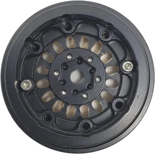 Vista 4 de NHX RC 1.0" latón negro Beadlock ruedas orugas llantas 4 piezas : Axial SCX24