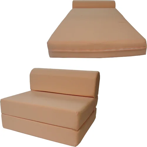 Vista 43 de D&D Futon Furniture. Silla plegable de espuma, sofá de estudio, colchón de espuma plegable para invitados (6 x 24 x 70 pulgadas, negro)