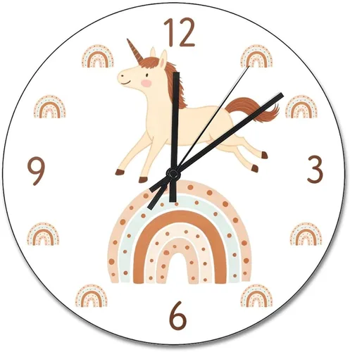 Vista 39 de ArogGeld Reloj de pared para conductor de autobús escolar, reloj de madera clásico 10 silencioso, sin tictac, de cuarzo, funciona