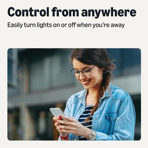 Vista 3 de Amazon Basics Bombilla LED de filamento inteligente A19, blanco sintonizable, Wi-Fi de 2.4 GHz, funciona solo con Alexa, paquete de 1
