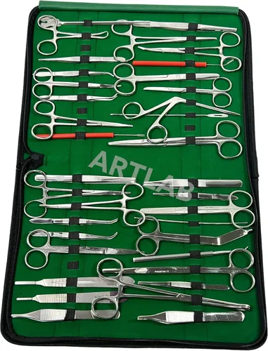 Vista 6 de Nuevo kit de instrumentos avanzados de alta calidad de 177 piezas Tijeras Soporte de aguja Enfoques de hemostato Pinzas Pinzas Cuchillas
