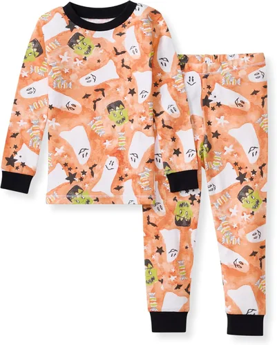 Vista 35 de Burt's Bees Baby Pijama para niña, 2 piezas, camiseta de manga larga y pantalones de algodón orgánico