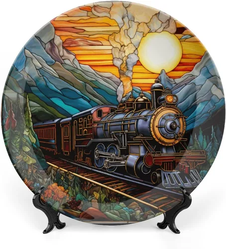 Vista 16 de Platos decorativos con diseño de flores bohemias, platos de cerámica para decoración del hogar, platos de exhibición para sala de estar, cocina
