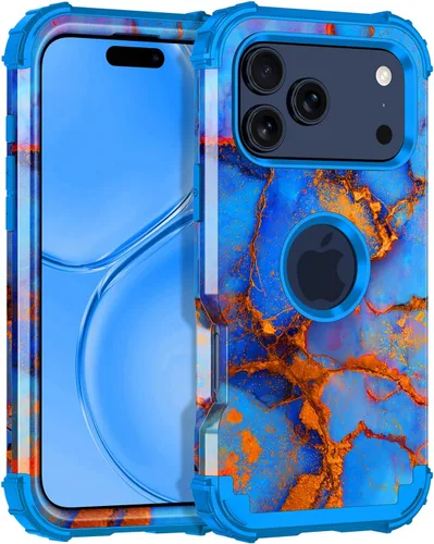 Vista 122 de Miqala Funda para iPhone 12, iPhone 12 Pro, que brilla en la oscuridad, tres capas, resistente a los golpes, protección de plástico duro + funda