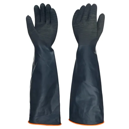 Vista 13 de North Tower Guantes de goma resistentes a productos químicos, guantes resistentes para trabajo con guantes impermeables para hombre