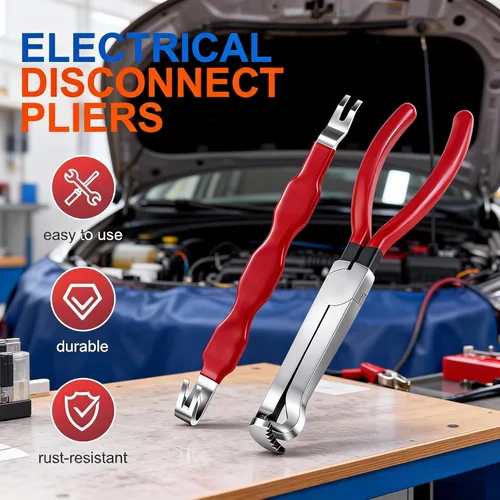 Vista 3 de Herramienta de extracción de conectores eléctricos, herramienta de terminal de cable duradero para reparación automotriz, alicates de desconexión