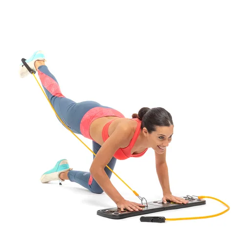 Vista 15 de Tabla de Flexiones Push-Up con Bandas de Resistencia y Guía de Ejercicios Pulsher InnovaGoods