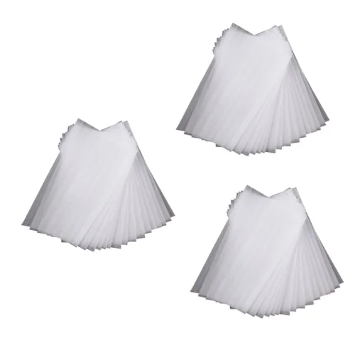 Vista 14 de FRCOLOR Kit de 150 hojas de tinte para el cabello con resaltador de algodón perla, cepillo, cuenco, tiras de papel de aluminio, balayage blanco