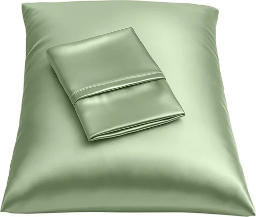 Vista 11 de ShopBedding - Lujosa funda de almohada de satén para el cabello, 2 unidades, satinada, estándar, con cremallera, estampado de cebra marrón