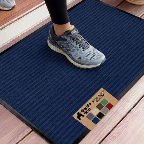 Vista 21 de GORILLA GRIP Traffic Guard - Tapete resistente para interiores y exteriores Negro