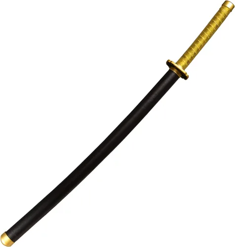 Vista 2 de Sword fort - Katana de acero al carbono de metal real, espada Katana de RengokuTanjiroInosuke de anime Demon Slayer, alrededor de 41 pulgadas