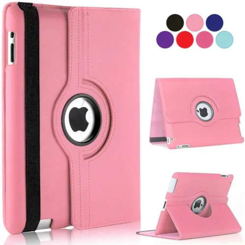 Vista 13 de Vultic Funda giratoria para iPad mini 1/2/3, soporte de 360 grados [apagado automático/activación] Folio PU cuero Smart Cover (azul claro)