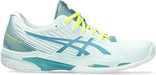 Vista 14 de ASICS Zapatillas de tenis Solution Speed FlyteFoam 2 para mujer 3-Calmante Mar Gris Azul