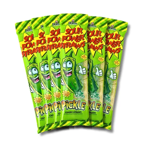Vista 11 de Sour Power Premium Sorbetes de caramelo surtidos – Los caramelos de pajitas agrias originales desde 1985 – 50 g (Paquete de 6) – Vegano,