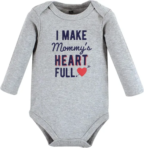 Vista 5 de Hudson Baby Body unisex de algodón de manga larga, para bebé