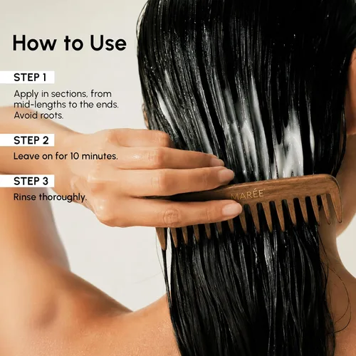 Vista 17 de MAREE Mascarilla capilar para cabello dañado - Colágeno y queratina