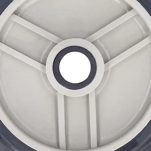 Vista 7 de Compresores de aire de 4 pulgadas Ruedas de ruedas resistentes Ruedas giratorias Ruedas para compresores de aire e industriales