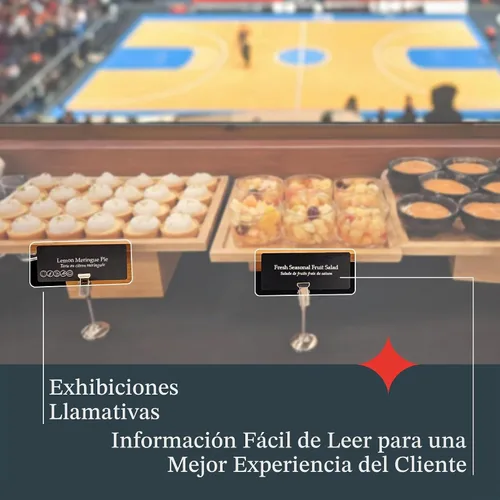 Vista 7 de Guest Flex - Paquete de impresión de tarjetas, etiquetas de bufé duraderas, fáciles de limpiar, personalizables, impresión rápida, monocromática