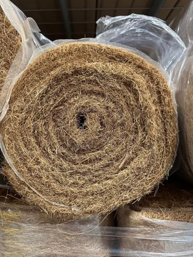 Vista 2 de Mini rollo de fibra de coco, 24 pulgadas de ancho x 10 pies de largo, haz tus propios forros para macetas