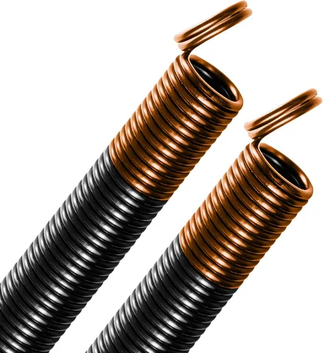 Vista 13 de Muelles de extensión de puerta de garaje de doble bucle para servicio pesado de 80 libras (paquete de 2) - Dorado Muelles para reparación