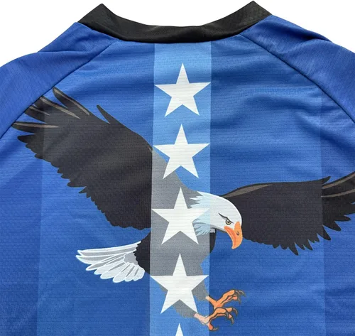 Vista 7 de Lo.gas Camiseta de ciclismo de Estados Unidos para hombre, manga corta, camisetas de ciclismo con bandera americana, ropa de bicicleta de carretera