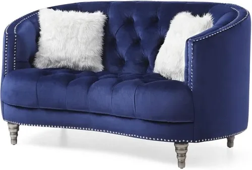 Vista 9 de Glory Furniture Sofá de dos plazas Pompano Velvet en negro