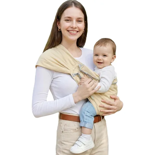 Vista 9 de MISSWISDOM Portabebés para bebés con correa ancha para el hombro, portabebés ligeros para recién nacidos a niños pequeños, perfectos para mamá