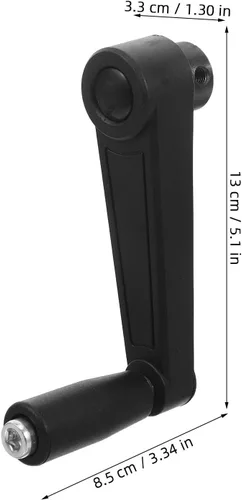 Vista 2 de Foldable Swivel Lathe Crank Handle Black for Milling Machine