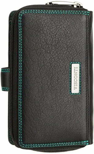 Vista 7 de Visconti RIO 13 - Cartera grande de piel suave para mujer, Rhumba Negra, Cartera grande