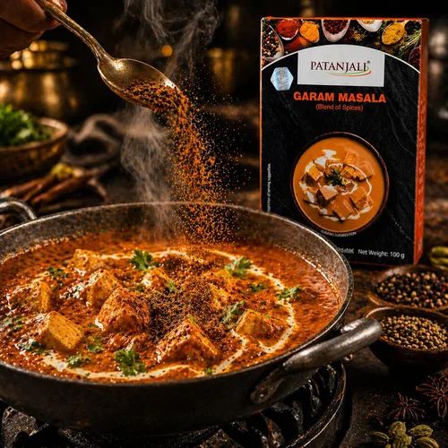 Vista 8 de Patanjali Garam Masala 100g / 0.22 lb