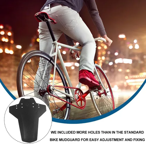 Vista 5 de VANZACK 2 unids 3d fibra de carbono se accesorios moto barro bicicleta rueda trasera bicicleta bicicleta guardabarros guardabarros