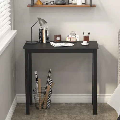 Vista 2 de Need Escritorio pequeño para computadora de 31-1/2 pulgadas, resistente y resistente, escritorio para espacios pequeños y mesa de estudio